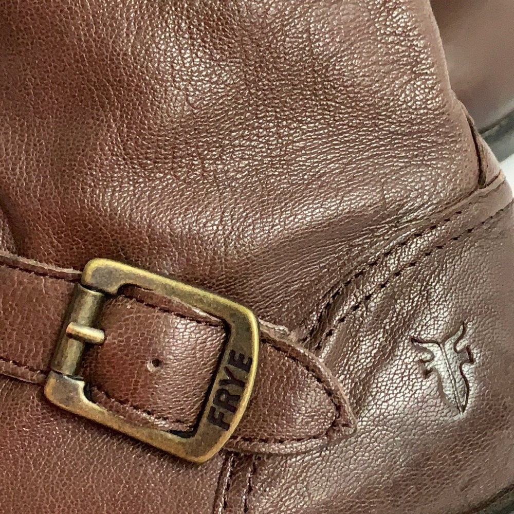 Frye Veronica Slouch Cognac Woman's Size 5 Boys Size 3 - Picture 8 of 16